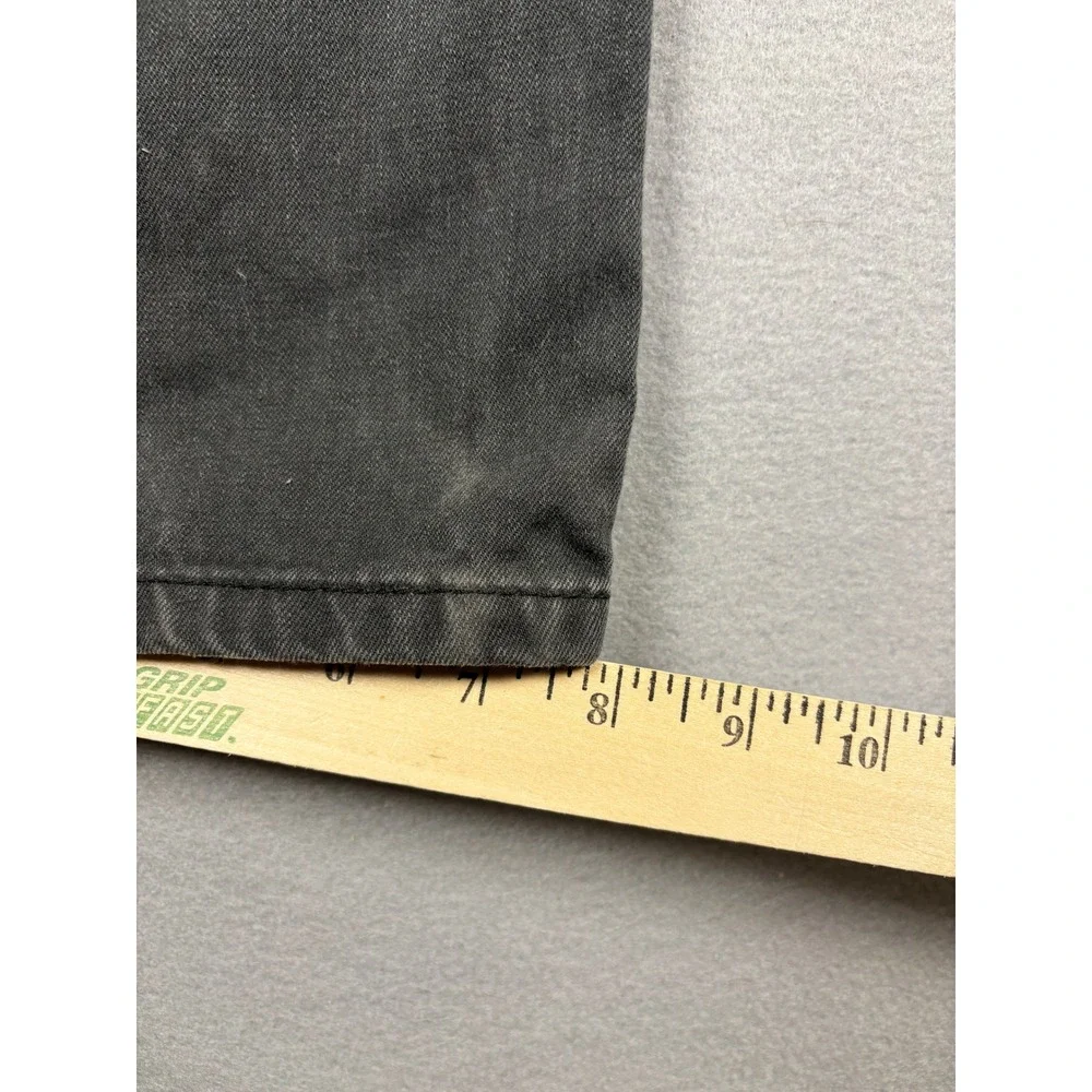 Levis 505 Regular Fit Straight Leg Jeans 32x32 Faded Black Denim